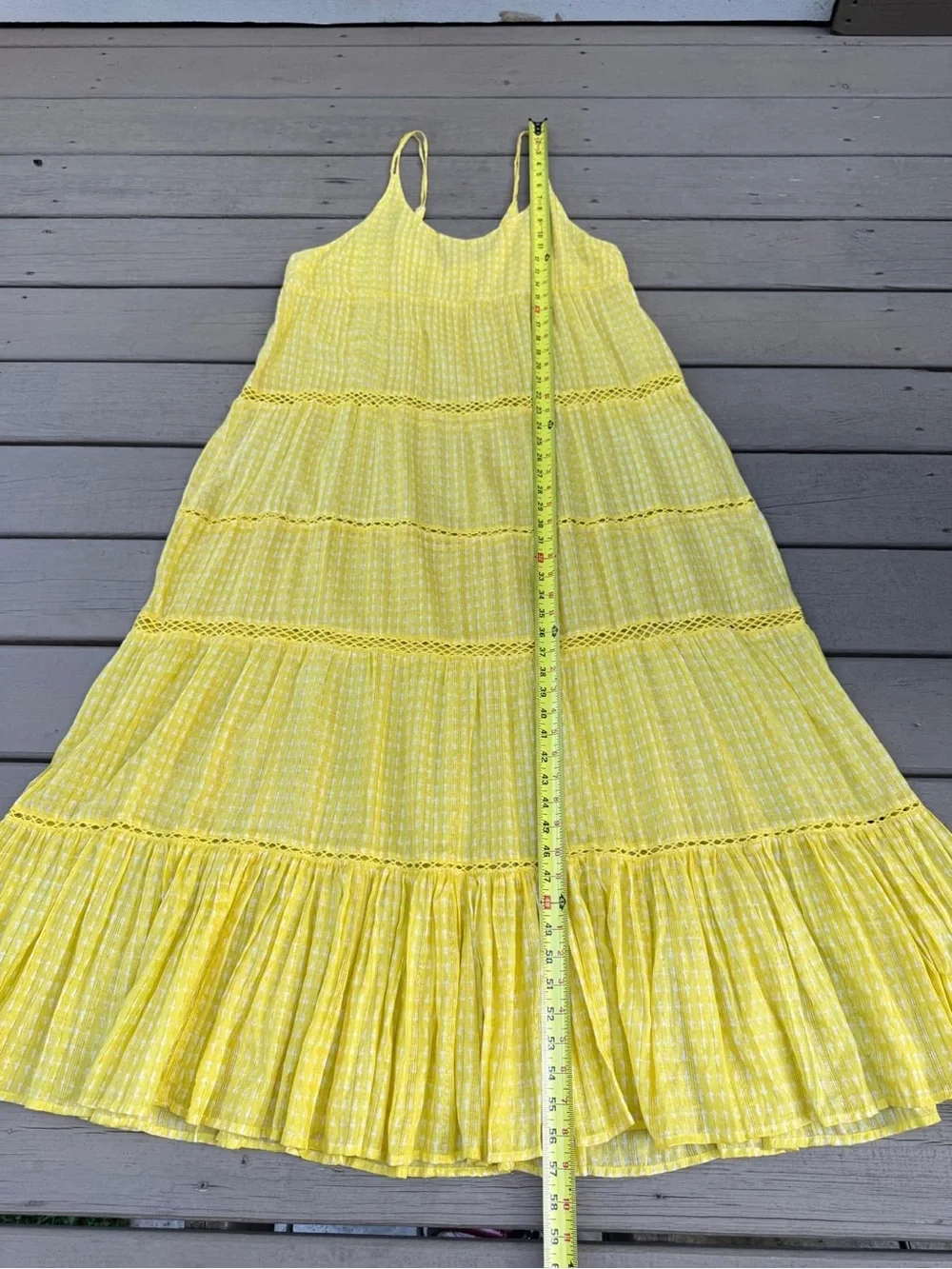 Free People Intimately  Yellow Maxi Dress